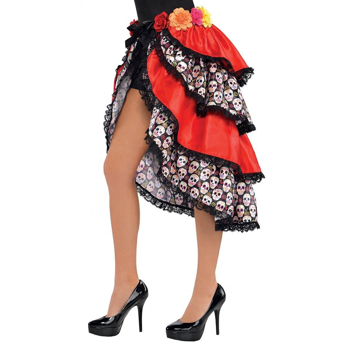 Day of the dead tie-on bustle