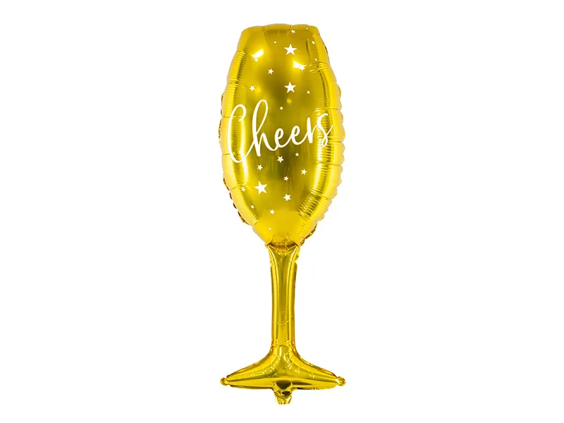 Cheers Champagneglas Folieballong 28x80 cm