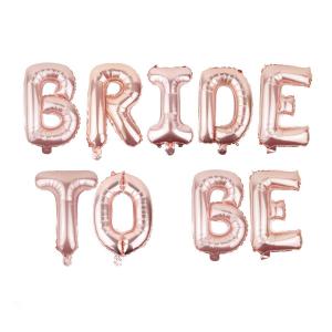 bride to be ballong girlang rosé