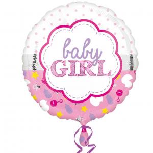 baby girl text heliumballong