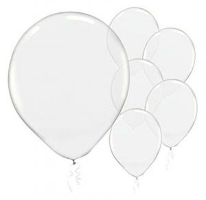 Latexballonger 100-pack transparent