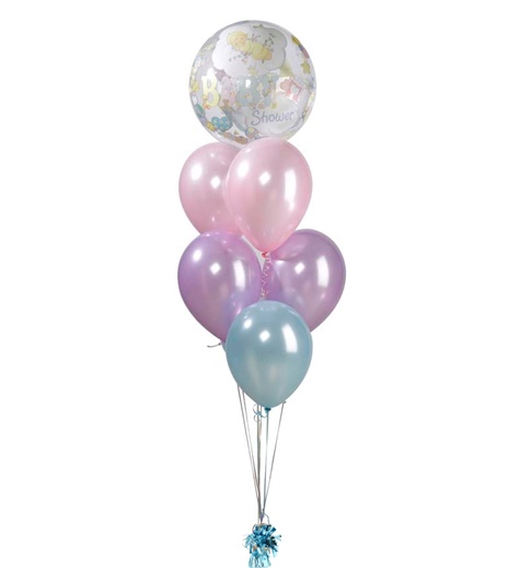Ballongbukett Babyshower Inkl Helium