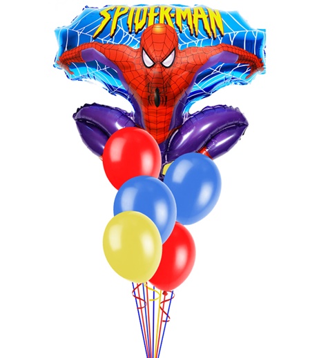 Ballongbukett Spiderman inkl helium 1