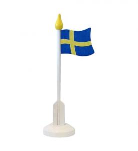 Bordsflagga Sverige Trä 24cm