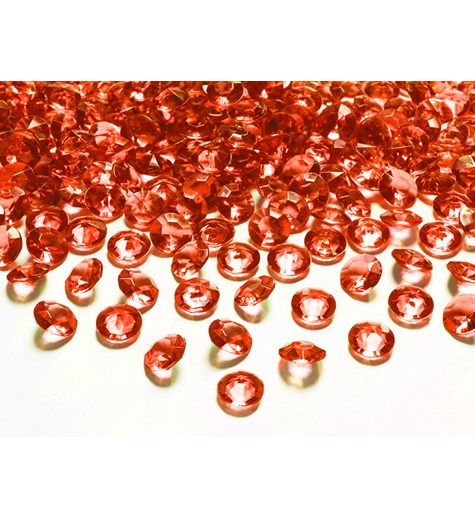 Diamant Konfetti Röd 7mm