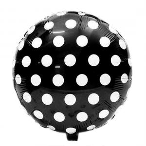 Prickiga svart heliumballong