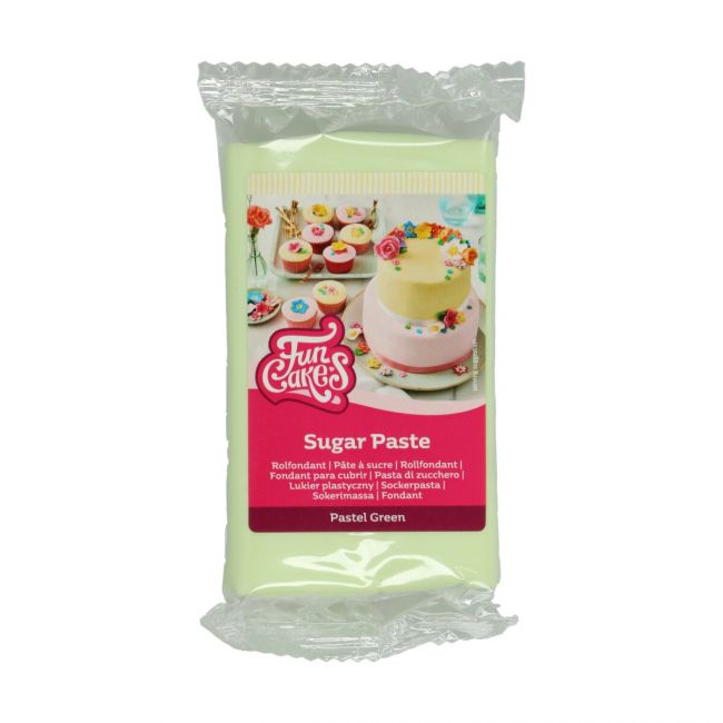 FunCakes Sugar Paste Pastel Green 250 g