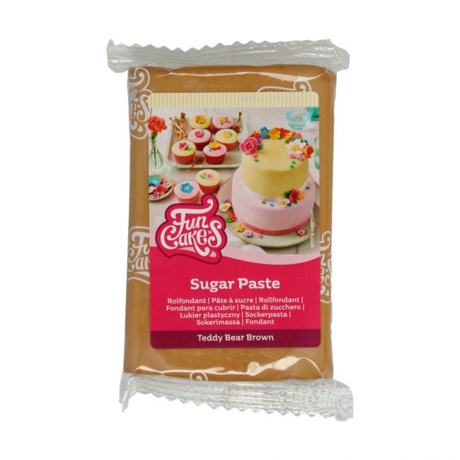 FunCakes Sugar Paste Teddy Bear Brown 250 g