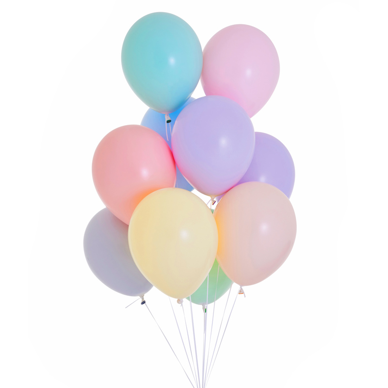 10st ballonger Pastell Mix