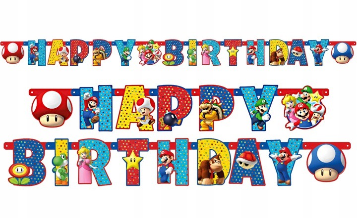 Happy Birthday Girlang Super Mario