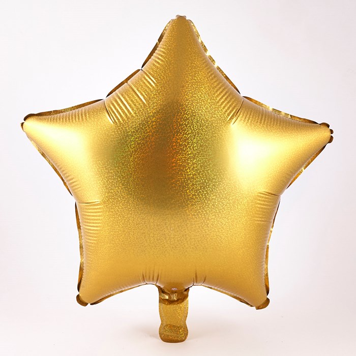Folie ballong hologram guld