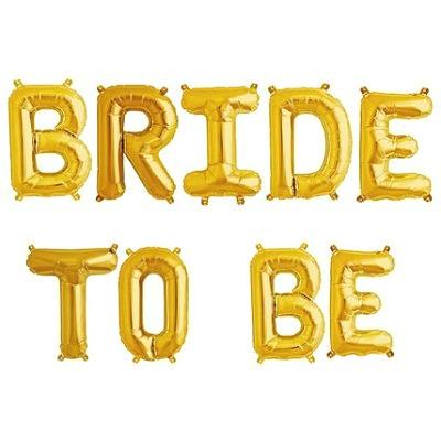 bride to be ballong girlang guld