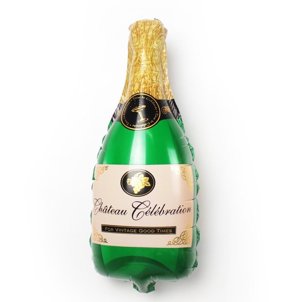 Champagneflaska grön