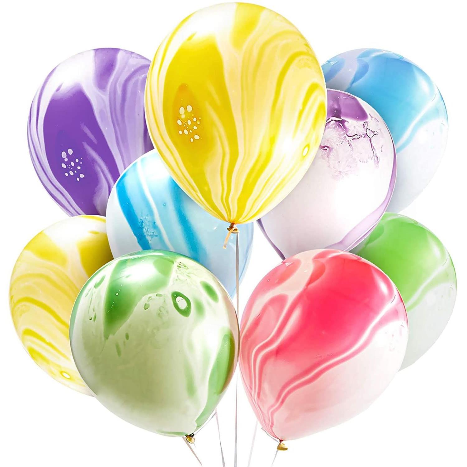 10st Heliumballonger Marmorerade Mix