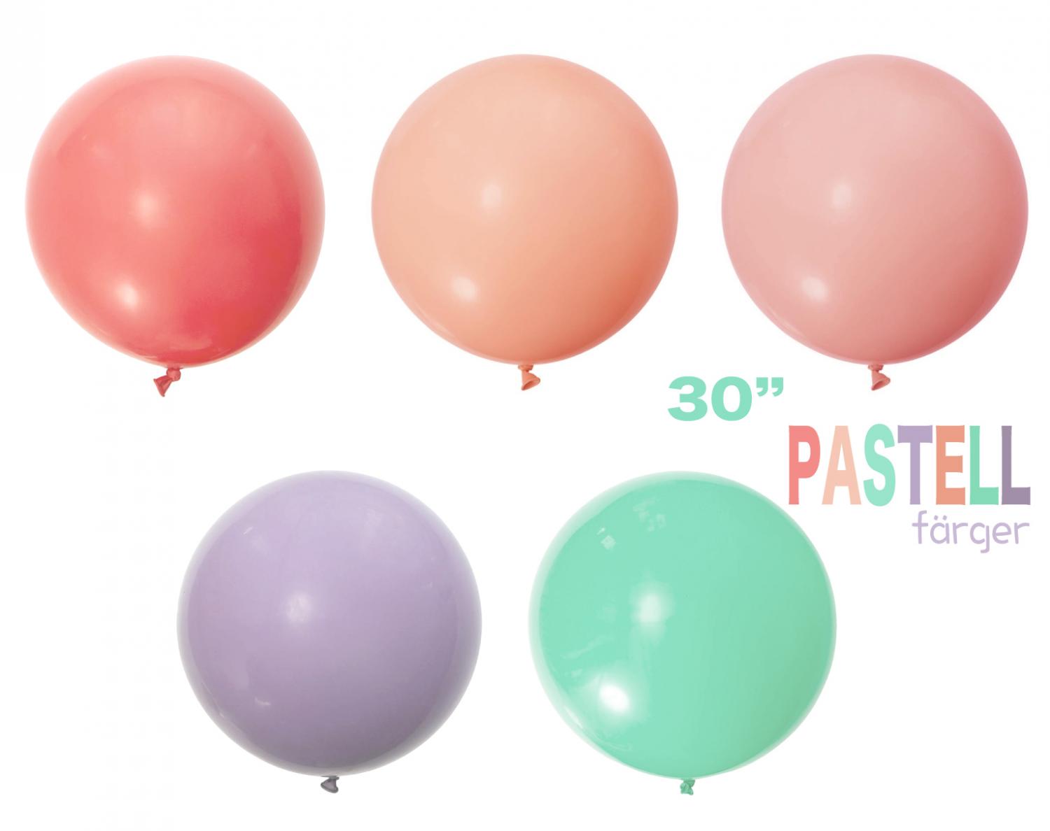 Pastel Latex Ballong 30 tum
