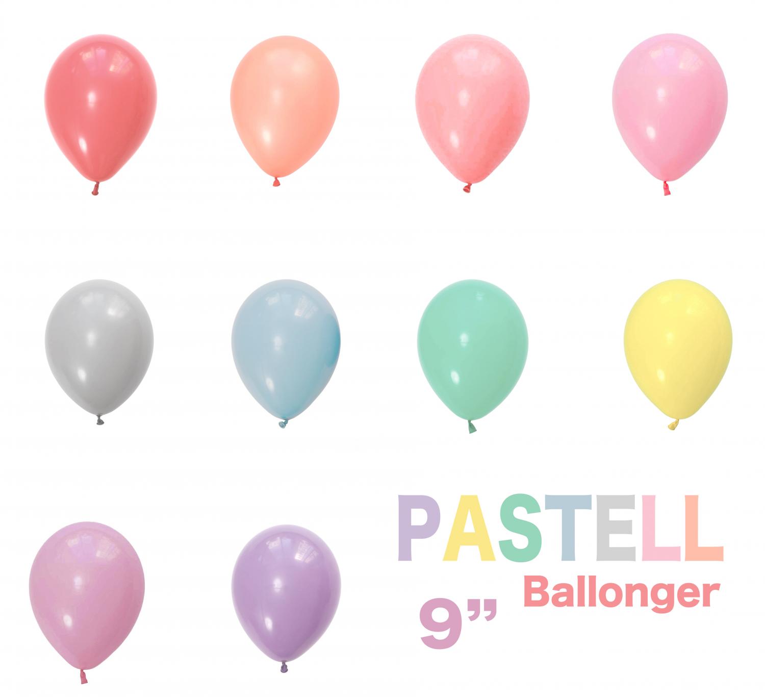 Pastell Latex Ballonger 10 olika färger