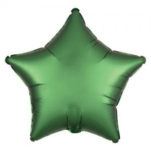 Folie ballong satin Stjärna Grön
