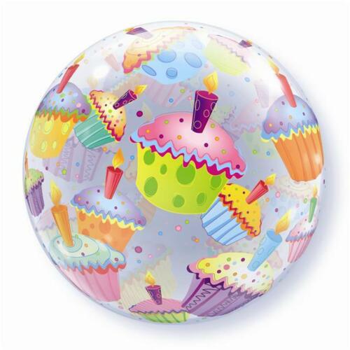 Födelsedags Cupcakes Bubbles Heliumballong 56cm