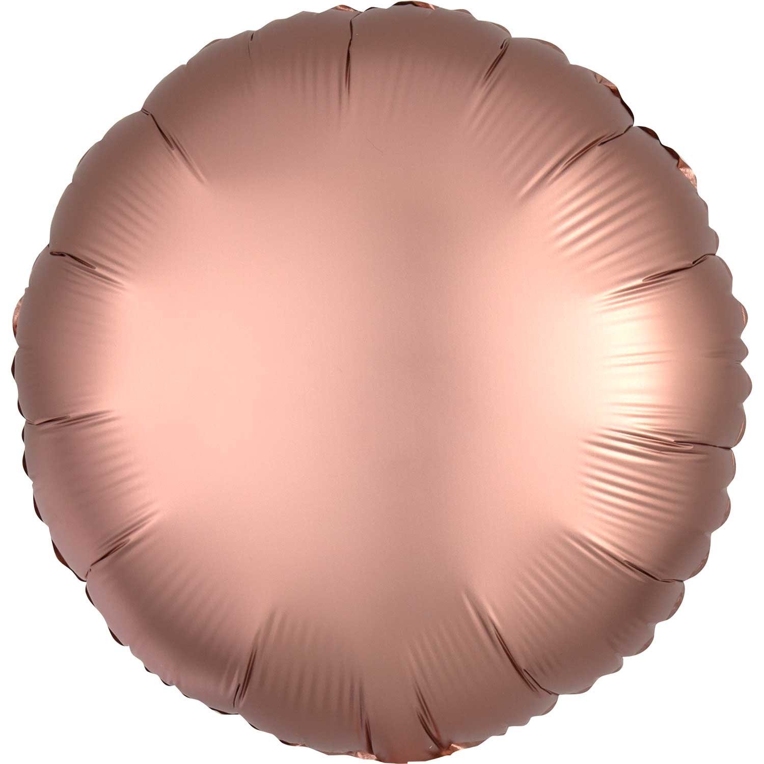 Cirkel chromé folieballong rosé