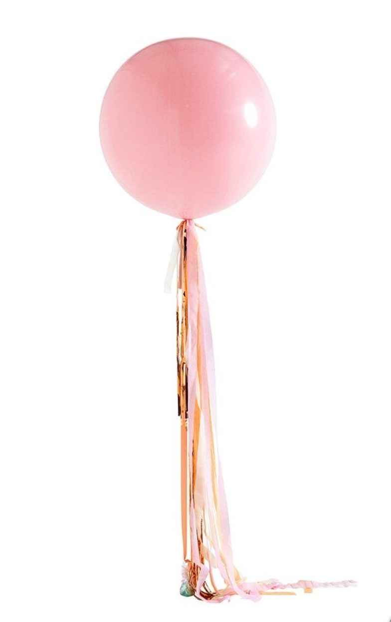 Jätteballong 80 cm med tassel