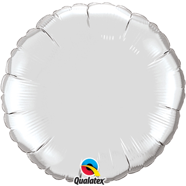 Cirkel folieballong XL Silver
