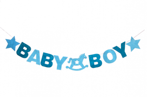 Baby shower girland boy