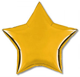 Stjärn folieballong XL Guld