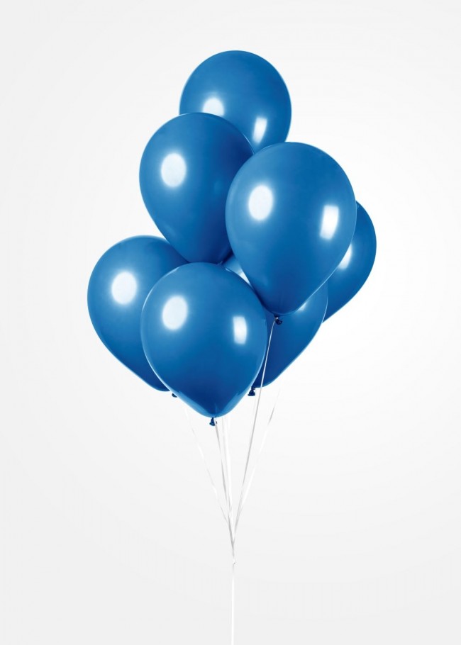 Latexballonger Kunglig Blå 100-pack