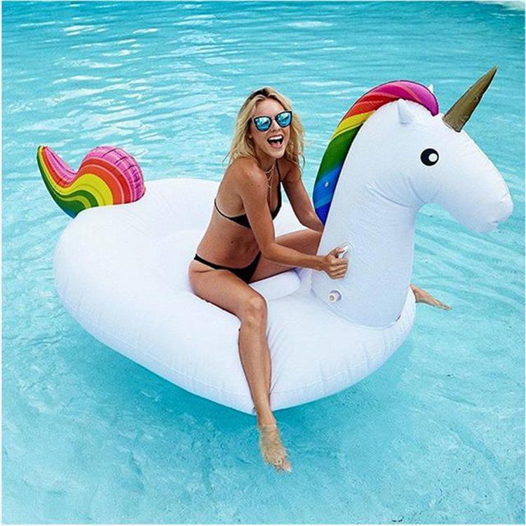 uppblåsbar bad unicorn "enhörning"