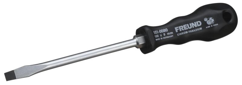 Spårskruvmejsel 8 mm med svart handtag