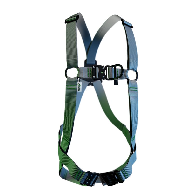 En fallskyddssele som är snäll mot både miljön och bäraren.