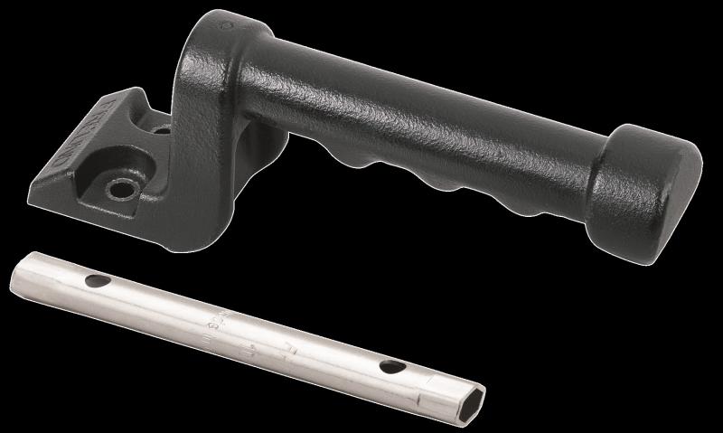 ergonomiskt handtag som passar till Alla blad av märket Freund