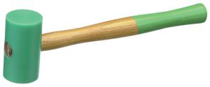Rund, grön gummiklubba Ø 60 mm