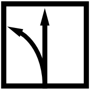 Ritning rakt klipp vänster med plåtsax