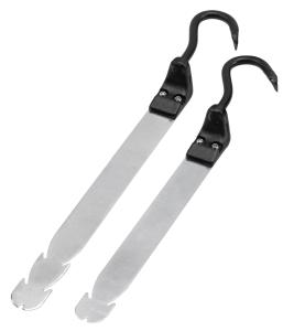 Ryckjärn med smitt rundjärnsgrepp och klys för spikutdragning