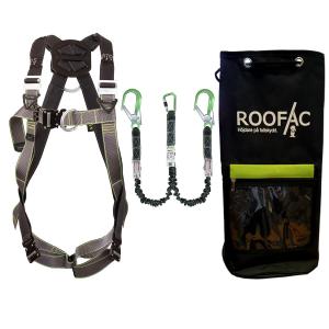 Ställningspaket med elastisk sele och dubbel hajkrok