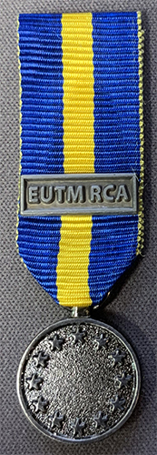 Miniatyrmedalj EUFOR EUTM RCA