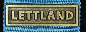 Bandspänne  -LETTLAND- till miniatyrmedalj