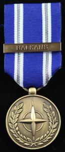 NATO Balkans medalj