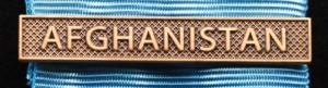 Bandspänne - AFGHANISTAN - till stor medalj