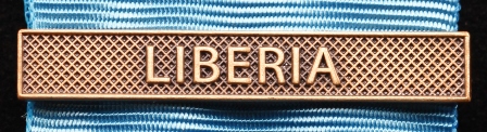 Bandspänne - LIBERIA - till stor medalj