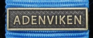 Bandspänne - ADENVIKEN - till miniatyrmedalj