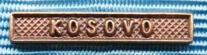 Bandspänne - KOSOVO - till miniatyrmedalj