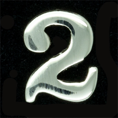 Siffra No:2 till FN släpspänne/medalj