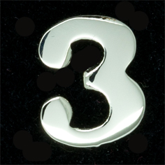 Siffra No:3 till FN släpspänne/medalj
