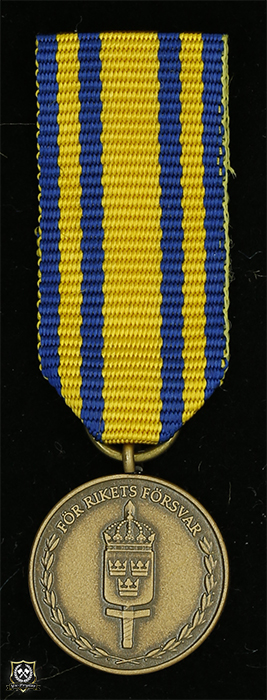 Försvarsmaktens tjänstgöringsmedalj för rikets försvar i brons