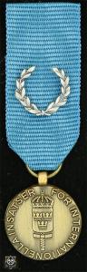 Försvarsmaktens medalj för internationella insatser i brons med lagerkrans