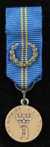Hemvärnets bronsmedalj med lagerkrans