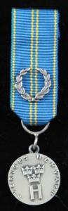 Hemvärnets silvermedalj med lagerkrans