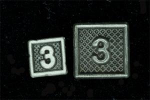 SIFFRA NO:3 TILL EU SLÄPSPÄNNE/MEDALJ